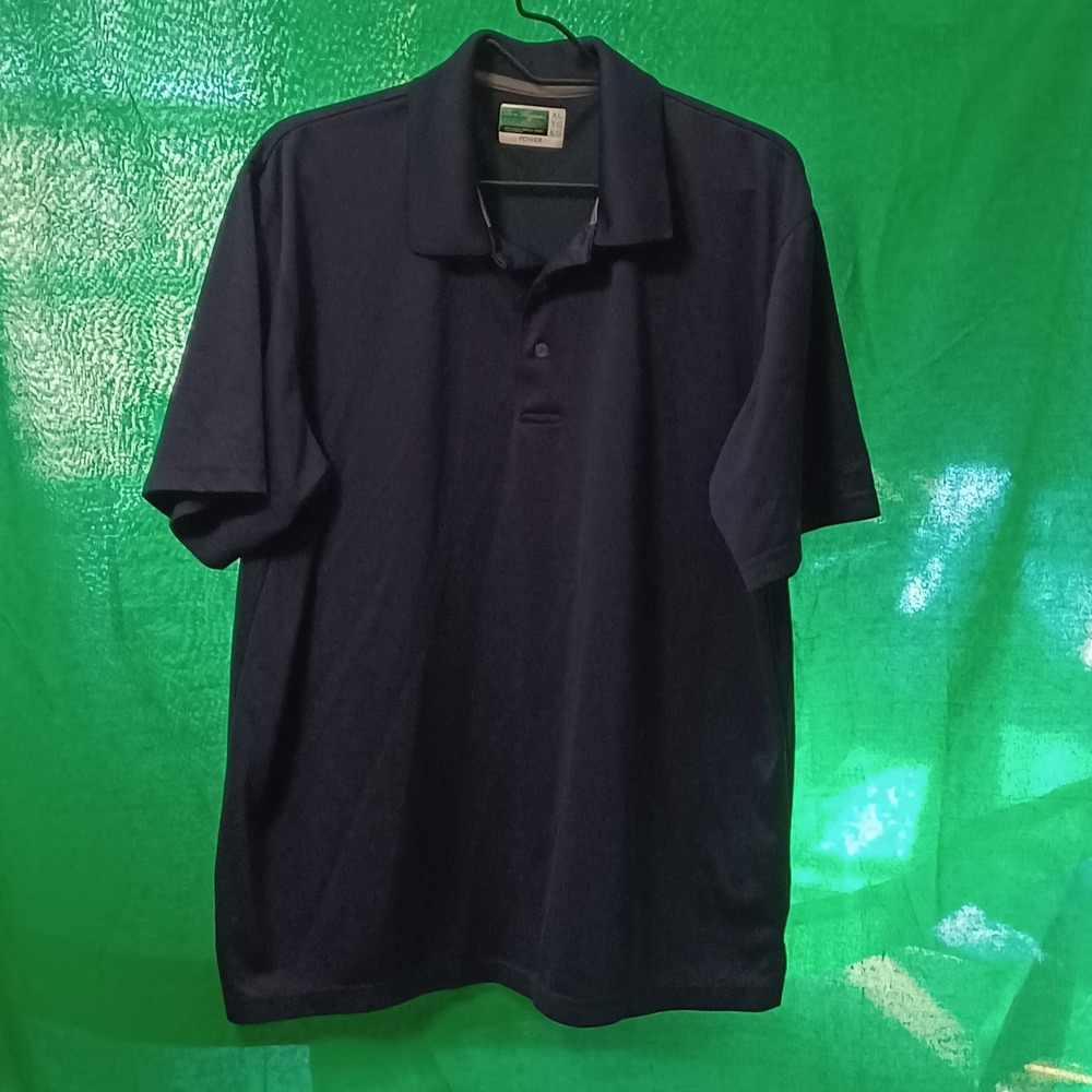 Ben Hogan Performance Mens XL Navy Blue Power‎ Air Golf Polo Shirt Short Sleeve